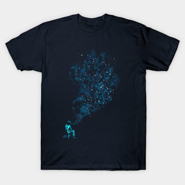 Galaxy smoker T-Shirt by ChetanAdlak